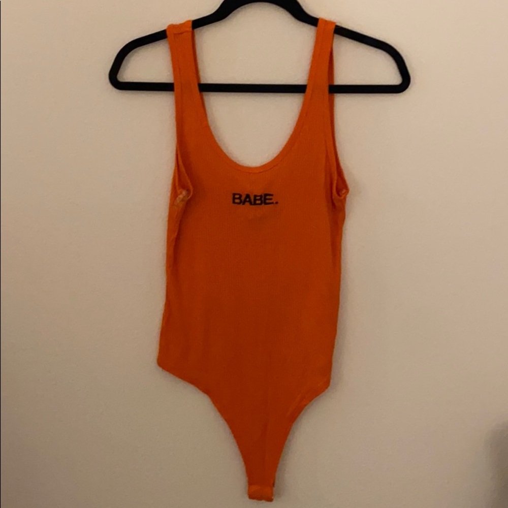 Neon Orange bodysuit